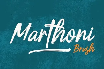 Marthoni Brush font