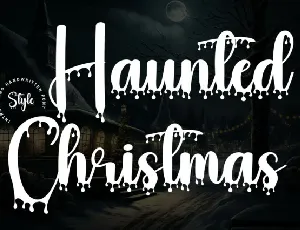 Haunted Christmas Script font