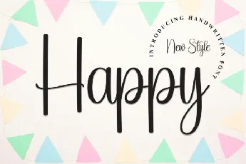 Happy Script font