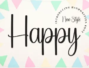 Happy Script font