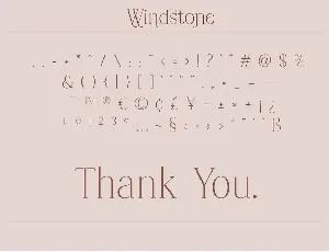 Windstone font