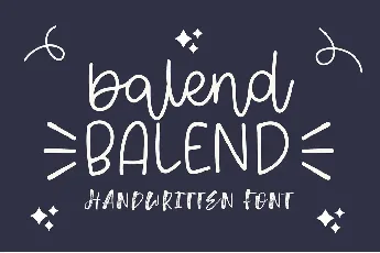 Balend font