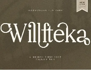 Willfteka font