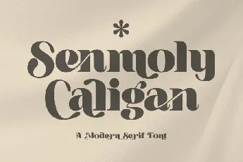 Senmoly Caligan font