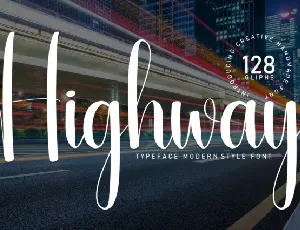 Highway Script font