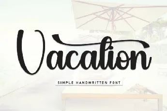 Vacation Script Typeface font