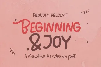 Beginning Joy font