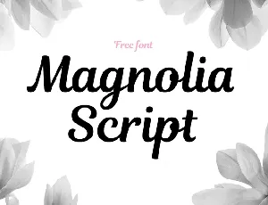 Magnolia Script Free font