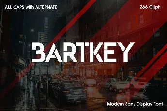 Bartkey font