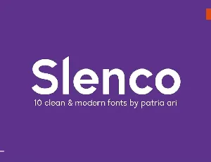 Slenco font