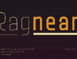 Ragnear font