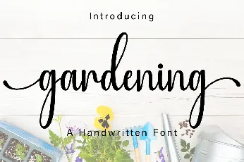 Gardening font