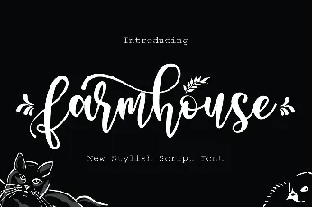 Farmhouse Calligraphy Typeface font