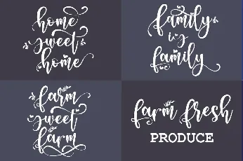 Farmhouse Calligraphy Typeface font