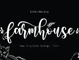 Farmhouse Calligraphy Typeface font