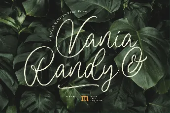 Vania and Randy font