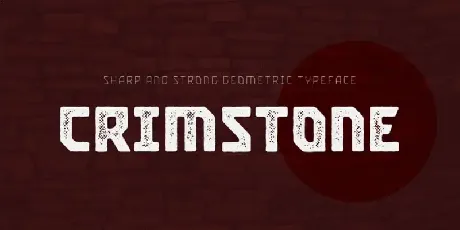 Crimstone Display font