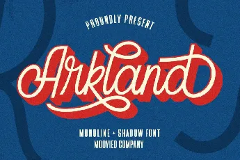 Arkland Monoline Script font