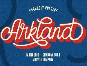 Arkland Monoline Script font