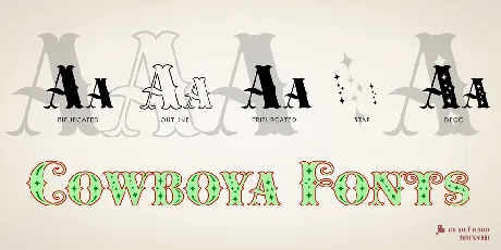 Cowboya Tuscan font