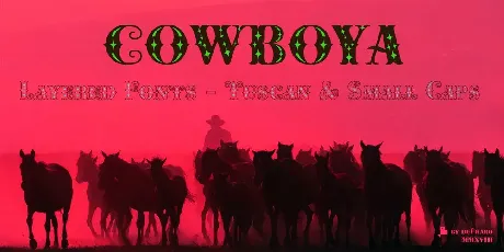 Cowboya Tuscan font