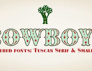 Cowboya Tuscan font