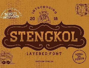 Stengkol font