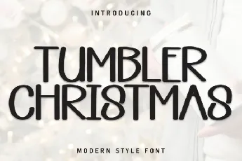 Tumbler Christmas Display font