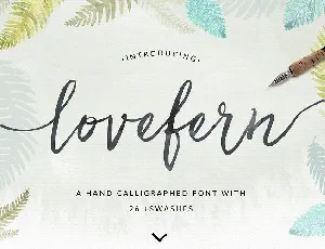 Lovefern Script font