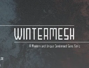 Wintermesh font