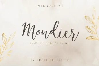 Mondier Free font