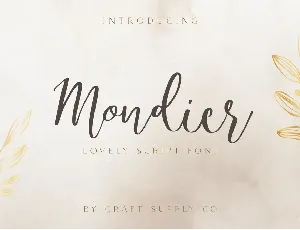 Mondier Free font