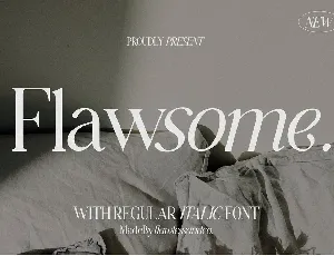 Flawsome font