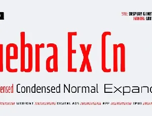 Quebra Ex Cn Family font