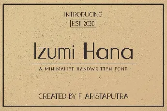 Izumi Hana Sans Serif font