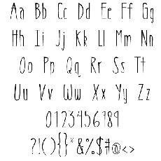 MRF Pixeldust font