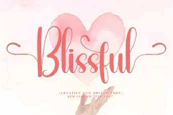 Blissful Script font