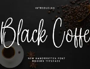 Black Coffe Script font