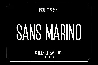 Sans Marino font