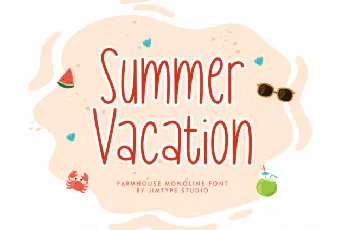 Summer Vacation Typeface font