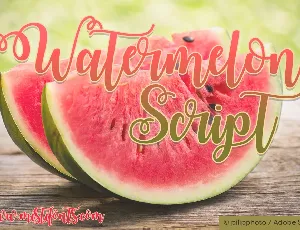 Watermelon Script Free font