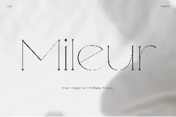 Mileur Free font