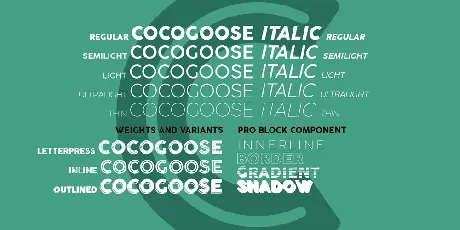 Cocogoose Pro font