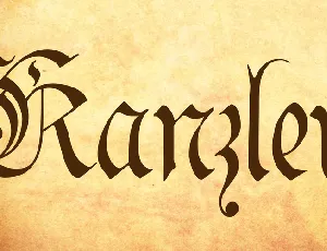 Kanzler font