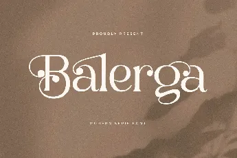 Balerga font