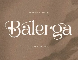 Balerga font