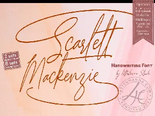 Scarlett Mackenzie font