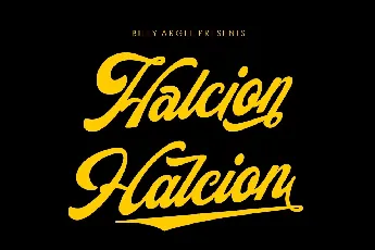 Halcion Script font