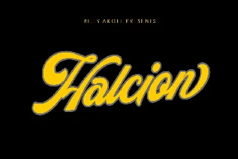 Halcion Script font