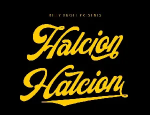 Halcion Script font